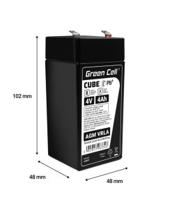 Green Cell (AGM37) baterija AGM 4V/4Ah