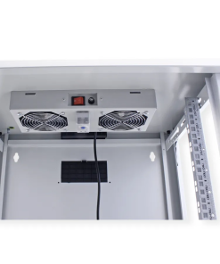 Roline 19" krovni ventilacijski modul s 2 ventilatora i termostatom, sivi