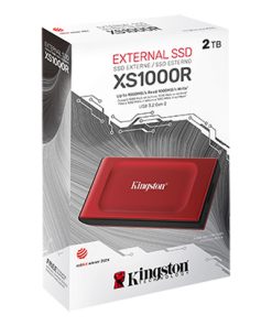Kingston XS1000 vanjski SSD 2TB , USB 3.2 Gen 2, crveni (SXS1000/2000G)