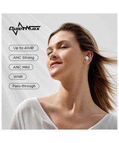 1MORE ComfoBuds Mini TWS In-Ear bežične slušalice s mikrofonom, BT5.2, ANC, bežično punjenje, 25h, bijele
