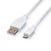 Roline VALUE USB2.0 kabel TIP A(M) na Micro B(M), 0.8m, bijeli
