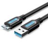 Vention USB 3.0 A Male to Micro-B Male Cable 1m, Black