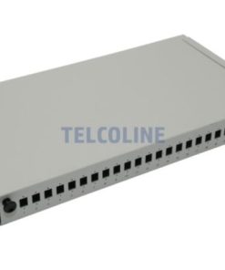 NFO Patch Panel 1U 19" - 24x SC Simplex LC Duplex, Pull-out, 1 tray