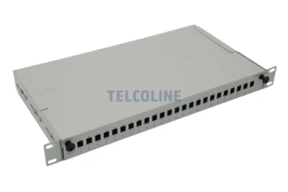NFO Patch Panel 1U 19" - 24x SC Simplex LC Duplex, Pull-out, 1 tray