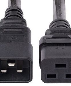 NaviaTec Power Cable - IEC C19 to IEC C20, black, 1m