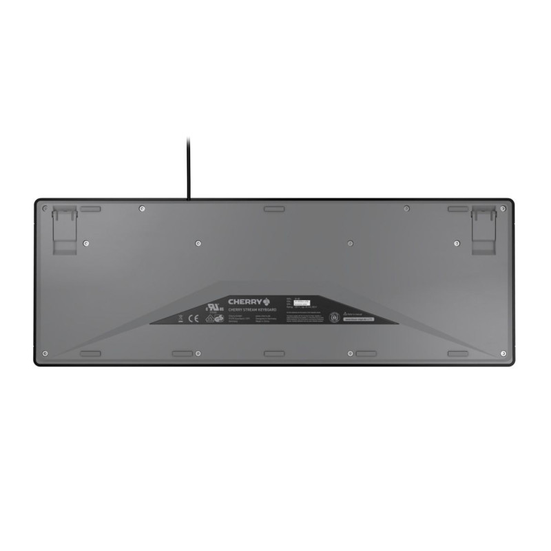 Cherry Stream tiha tipkovnica, USB, crna