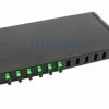 NFO Patch Panel 1U 19" - 12x SC Duplex, Pull-out, 1 tray, Black