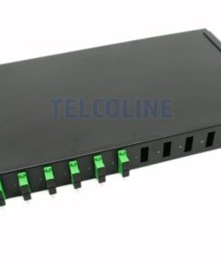 NFO Patch Panel 1U 19" - 12x SC Duplex, Pull-out, 1 tray, Black