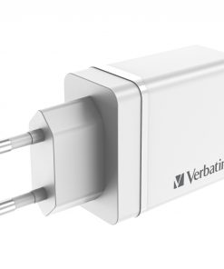 Verbatim zidni punjač 30W, 3×USB-A/1×USB-C, bijeli