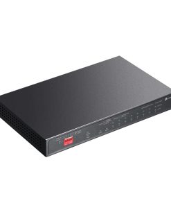 TP-Link 10-port Gigabit PoE preklopnik (Switch), 9×10/100/1000Mbps RJ45 Ports (6x PoE+, 2x PoE++, 2x Gigabit Non-PoE), 1×1000Mbps Combo SFP/RJ45 Port, metalno kućište (123W)
