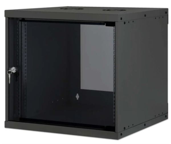 Intellinet 19" Basic Wallmount Cabinet, 9U, 400 mm Depth, Black