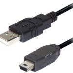 Transmedia USB A to 5 pin mini Kabel 1m