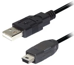 Transmedia USB A to 5 pin mini Kabel 1m