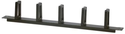 NaviaTec vodilica kablova 19" s 5 prstena, 1U horizontalna, crna