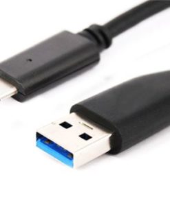 NaviaTec USB 3.0 C muški na A muški kabel, 2m, crni