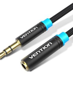 Vention Cotton Braided 3.5mm Audio Extension Cable 1.5M Black