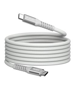 Verbatim Sync & Charge Magnetic kabel USB-C na USB-C, M/M, 100W PD3.0/QC3.0, sivi, 1.2m