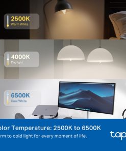 TP-Link Tapo Smart Wi-Fi višebojna žarulja E14, 8.6W, 470lm, 2500K - 6500K, glasovna kontrola (Amazon Alexa & Google Assistant)