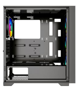 Bit Force VOLTRON ARGB-4 Gaming Midi Tower ATX kućište bez napajanja, crno