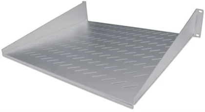 NaviaTec 19" polica za mrežni ormar, 457 mm, 3U, Cantilever, siva