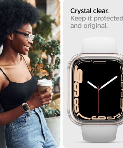Spigen Liquid Crystal, zaštitna maska za Apple pametni sat, prozirna (45mm/44mm), ACS04196