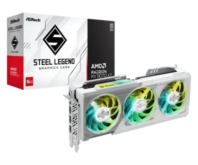 Asrock Radeon RX 9070 XT Steel Legend 16GB, 16GB GDDR6
