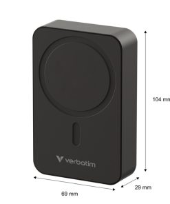 Verbatim Powerbank 20000mAH Charge 'n' Go Essentials 35W USB-C i 15W magnetsko bežično punjenje, crni