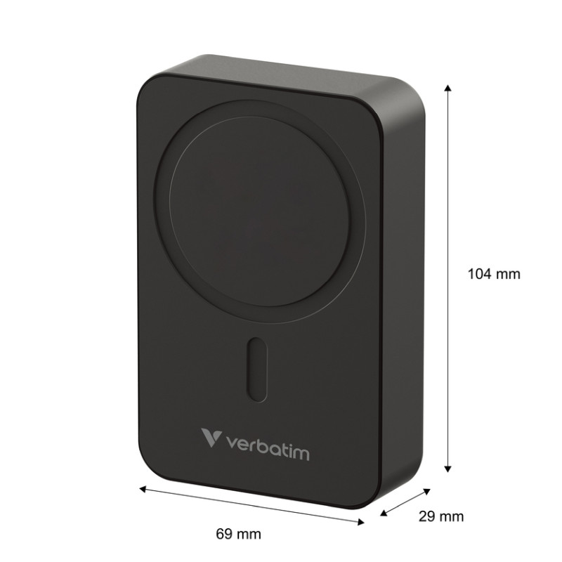 Verbatim Powerbank 20000mAH Charge 'n' Go Essentials 35W USB-C i 15W magnetsko bežično punjenje, crni
