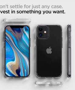 Spigen Ultra Hybrid, zaštitna maska za telefon, prozirna - iPhone 12 mini