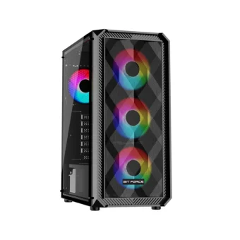 Bit Force PALADIN ARGB-4 Gaming Midi Tower ATX kućište bez napajanja, crno