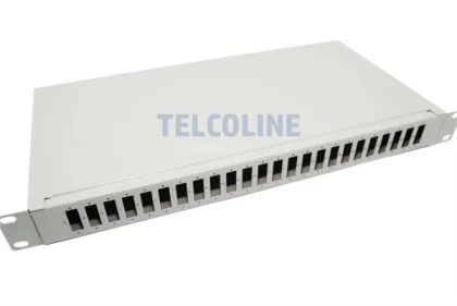 NFO Patch Panel 1U 19" - 24x SC Duplex, Closed, 1 tray