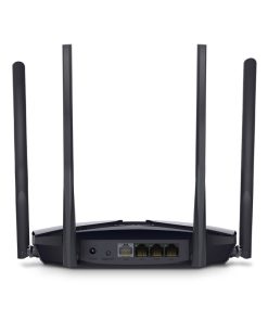 Mercusys MR80X AX3000 bežični usmjerivač (Dual-Band WiFi 6 Router) 574Mbps/2402Mbps (2.4GHz/5GHz), 802.11ax/ac/a/b/g/n, 3×G-LAN, 1×G-WAN, 4×5 dBi fiksne omni-direkcione antene
