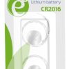 Gembird Button cell CR2016, 2-pack