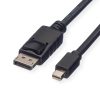 Roline DisplayPort kabel v1.1, DP - Mini DP, M/M, 2.0m, crni