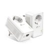 TP-Link AV1000 Powerline Gigabit mrežni adapter, 1000Mbps, dodatna strujna utičnica, HomePlug AV2 (duplo pakiranje)