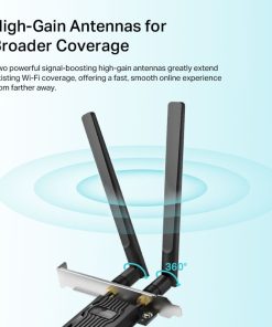 TP-Link AX1800 Archer TX20E bežični Dual-Band Wi-Fi 6 BT5.2 PCI-E adapter 574Mbps/1201Mbps (2.4GHz/5GHz), 802.11ax/ac/n/a/g/b, 2×antene