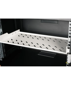 Roline 19" 1U fiksna polica, D=250mm, nosivost 15kg, siva