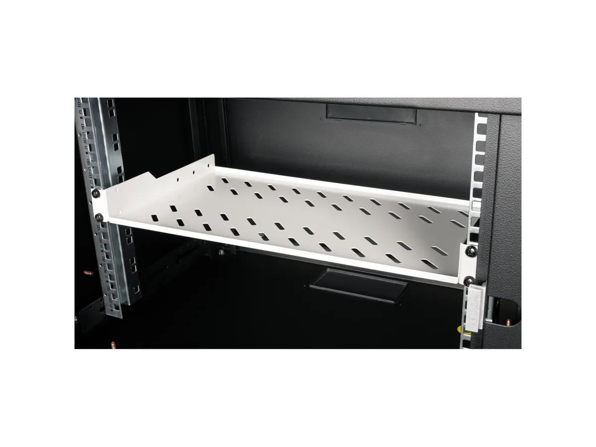 Roline 19" 1U fiksna polica, D=250mm, nosivost 15kg, siva