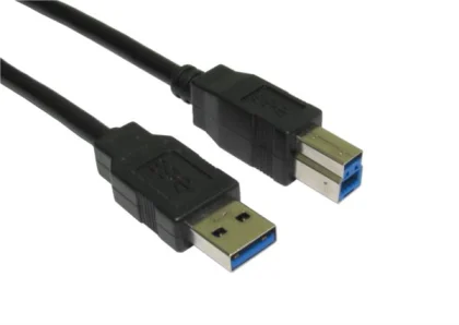 NaviaTec USB 3.0 A muški na B muški kabel, 1m, crni