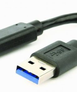 Gembird USB 3.1 AM to Type-C female adapter cable, 10 cm, black