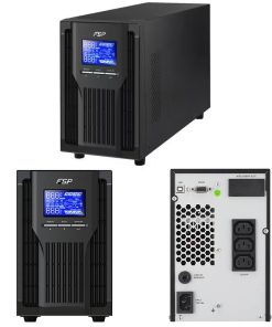 Fortron Source UPS Champ Tower 1000VA/900W, On-line double conversion, USB, RS-232, 3×IEC, 2×9Ah,LCD