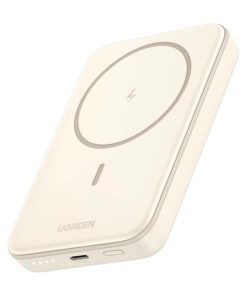 UGREEN prijenosni punjač 10000mAh, bežično punjenje do 15W, USB-C, Power Delivery do 20W, bijeli