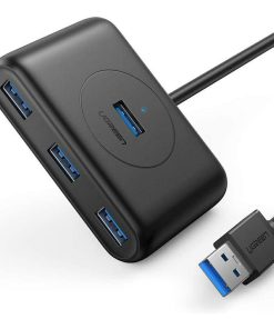 UGREEN 4-portni USB-A HUB, 4×USB-A 3.0, crni, 1.0m