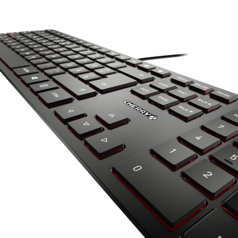 Cherry KC 6000 Slim tipkovnica, USB, crna