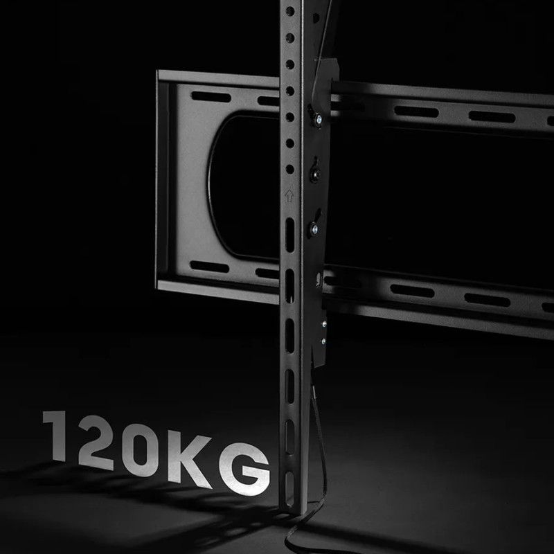 Roline VALUE zidni nosač za TV 60"-120", nagibni, udaljenost od zida 80mm, nosivost 120kg, crni
