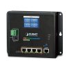 Planet Industrial Wall-mount Gigabit Router with 4-Port 802.3at PoE and LCD Touch Screen