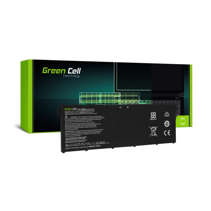 Green Cell (AC72) baterija 2200mAh, 15.2V AC14B3K AC14B8K za Acer Aspire 5 A515 A517 R15 R5-571T Spin 3 SP315-51 SP513-51 Swift 3 SF314-52