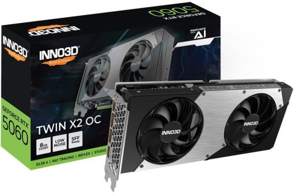INNO3D GeForce RTX 5060 TWIN X2 OC V2, 8GB GDDR7