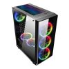NaviaTec Legend V2 Gaming Case 4x LED Color Ventilators, 3x USB 3.0