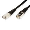 Roline S/FTP (PiMF) Cat.6 mrežni kabel oklopljeni, 3.0m, crni